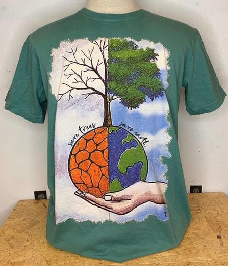 Tree Brand save trees save earth graphic t-shirt with round neck