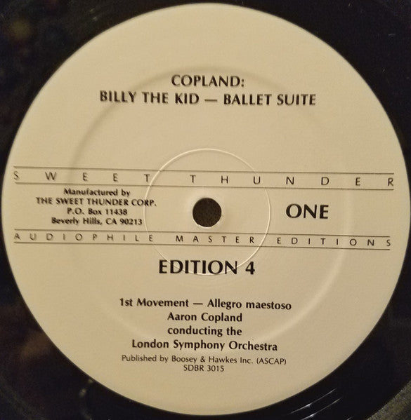 Aaron Copland Conducting London Symphony Orchestra : Billy The Kid (Suite From Ballet) / Statements For Orchestra (LP, Album, RE)