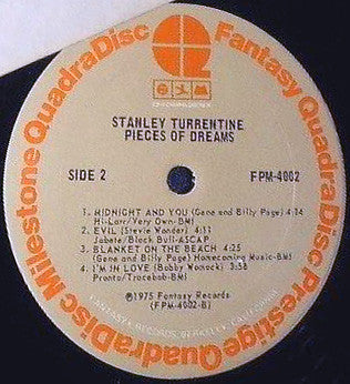 Stanley Turrentine : Pieces Of Dreams (LP, Album, Quad, Gat)