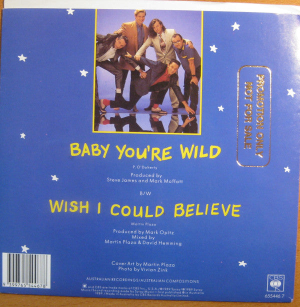 Mental As Anything : Baby You're Wild (7", Single)