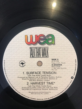 Talk That Walk : Surface Tension (12", Single)