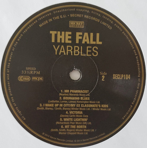 The Fall : Yarbles (LP, Album, Ltd)