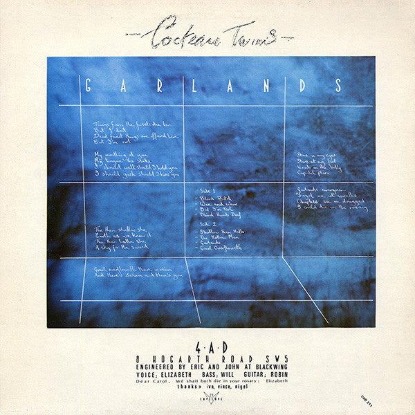 Cocteau Twins : Garlands (LP, Album)