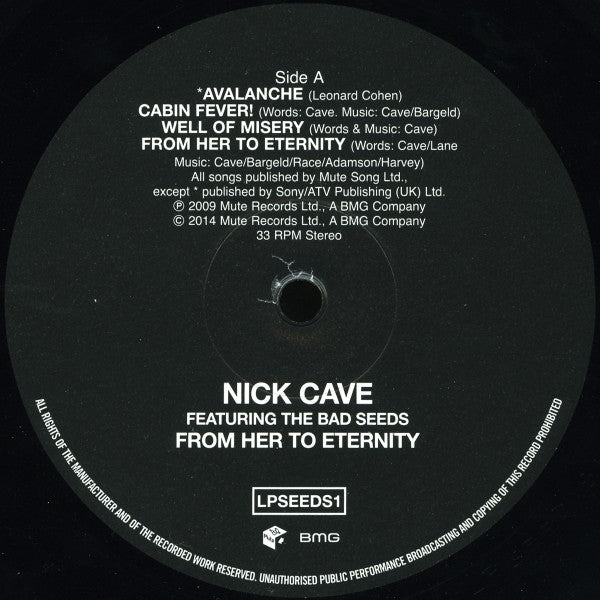 Nick Cave Featuring The Bad Seeds* : From Her To Eternity (LP, Album, RE, RM)