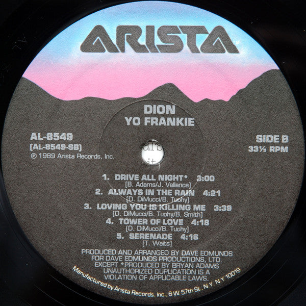 Dion (3) : Yo Frankie (LP, Album)