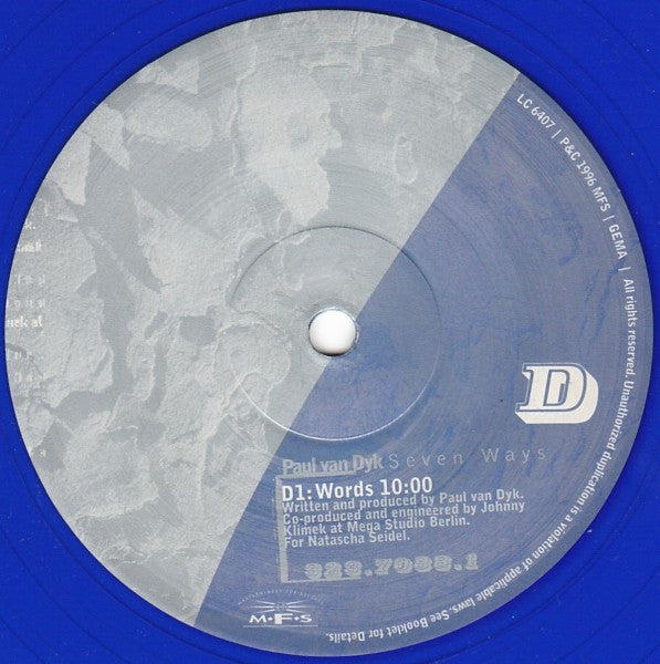 Paul van Dyk : Seven Ways (2x12", Album, Blu)
