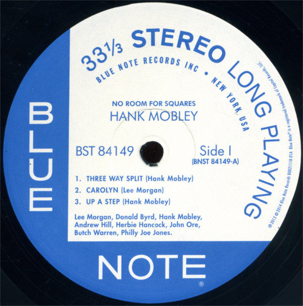Hank Mobley : No Room For Squares (LP, Album, RE)