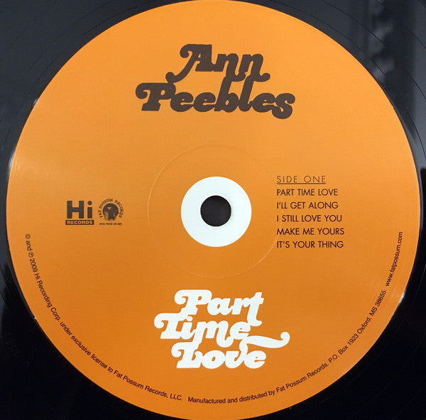 Ann Peebles : Part Time Love (LP, Album, RE)