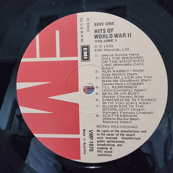Various : Hits Of World War II Vol. 1 - The Great British Dance Bands 1939-1945 - Hits Of World War II (LP, Comp)