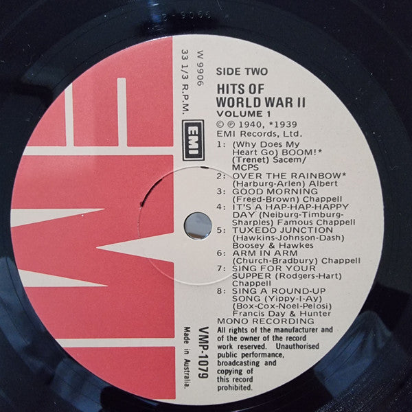 Various : Hits Of World War II Vol. 1 - The Great British Dance Bands 1939-1945 - Hits Of World War II (LP, Comp)