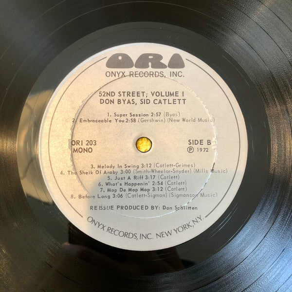 Tony Scott (2) / Slam Stewart / Don Byas / Sid Catlett* : 52nd Street; Volume 1 (LP, Comp, Mono)