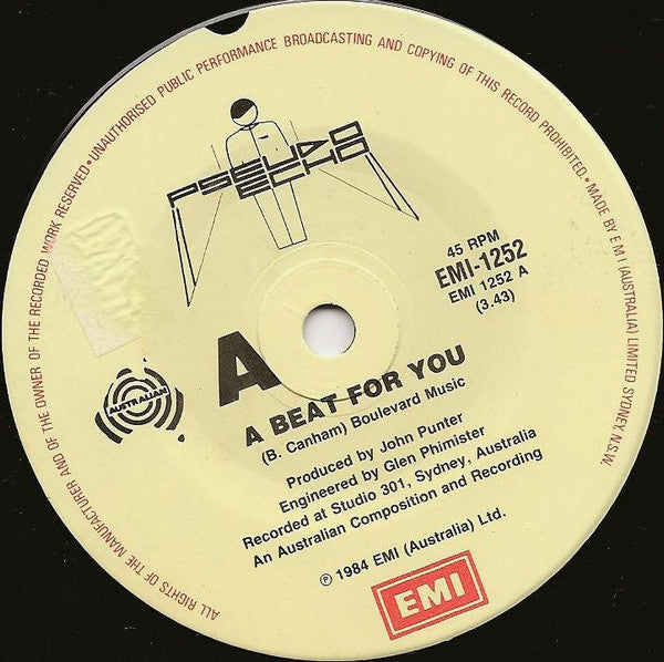 Pseudo Echo : A Beat For You (7", Single)