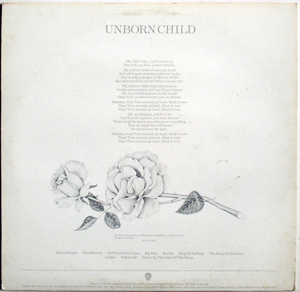Seals & Crofts : Unborn Child (LP, Album, Quad)