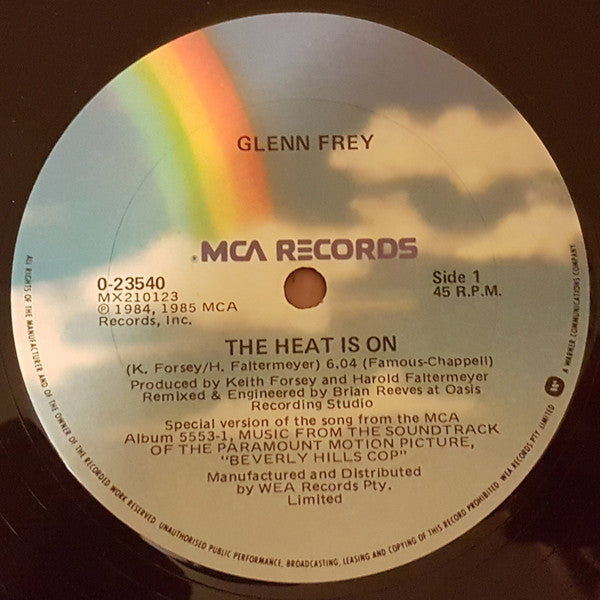 Glenn Frey : The Heat Is On (12", Single)