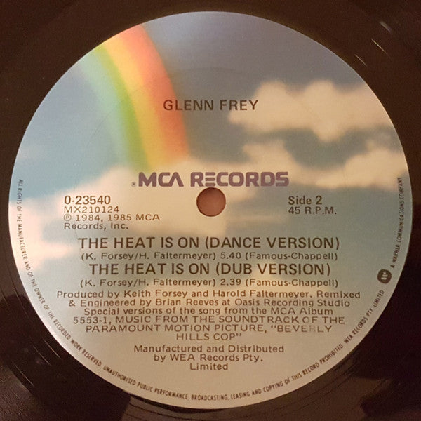 Glenn Frey : The Heat Is On (12", Single)