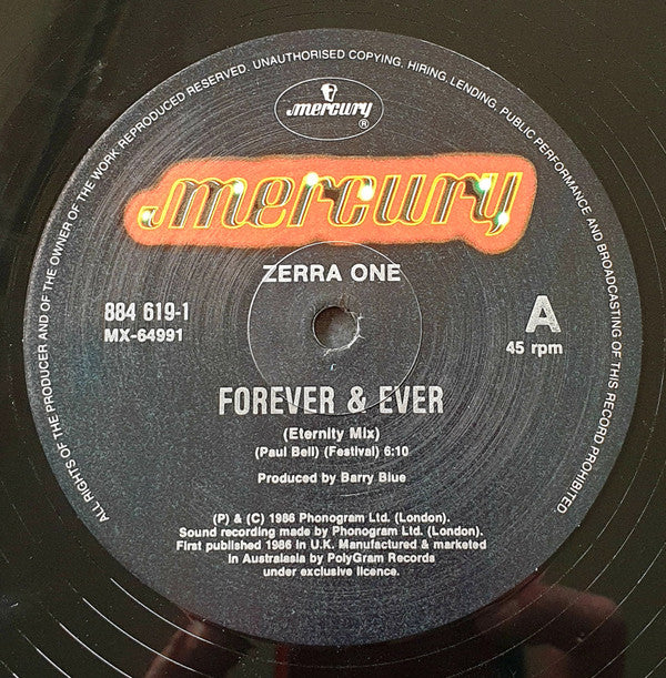 Zerra One* : Forever And Ever (12", Single)