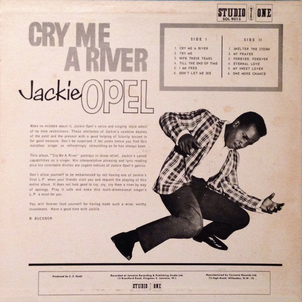 Jackie Opel : Cry Me A River (LP, RE)