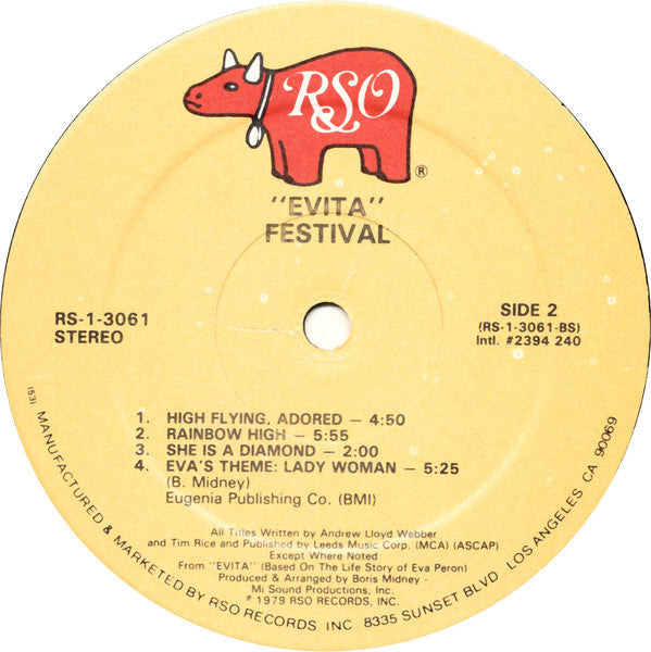 Festival (2) : Evita (LP, Album, Mixed, 53 )