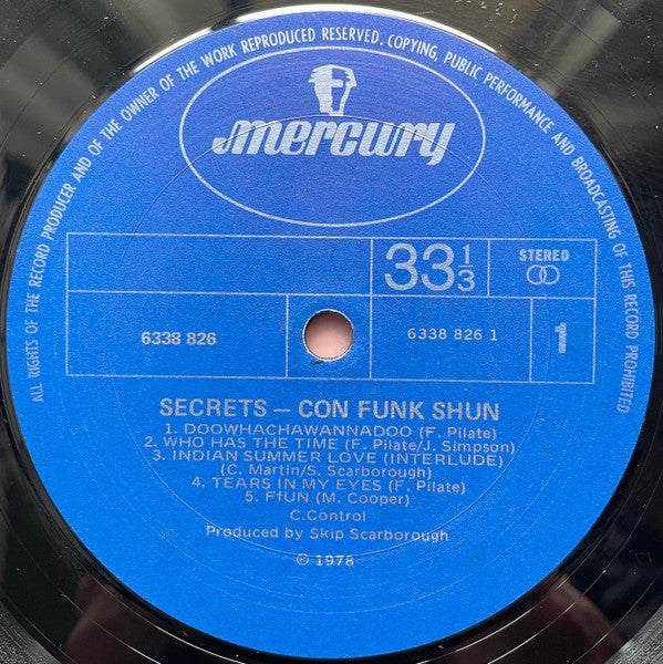 Con Funk Shun : Secrets (LP, Album)