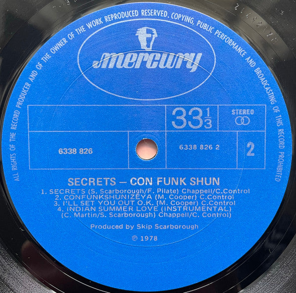 Con Funk Shun : Secrets (LP, Album)