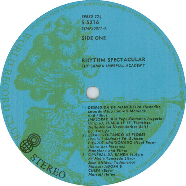 The Samba Imperial Academy* : Rhythm Spectacular (LP, Album, Club)