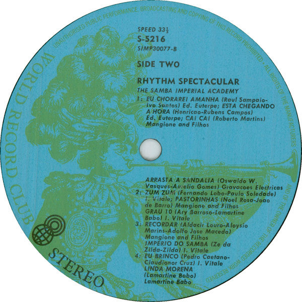 The Samba Imperial Academy* : Rhythm Spectacular (LP, Album, Club)