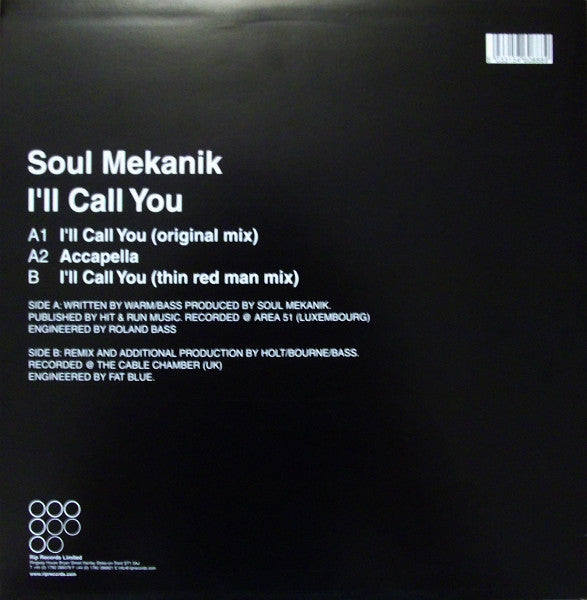 Soul Mekanik : I'll Call You (12")