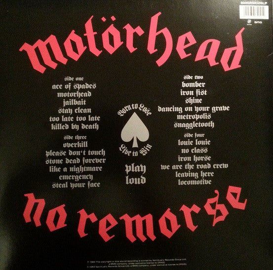 Motörhead : No Remorse (2xLP, Comp, RE, 180)