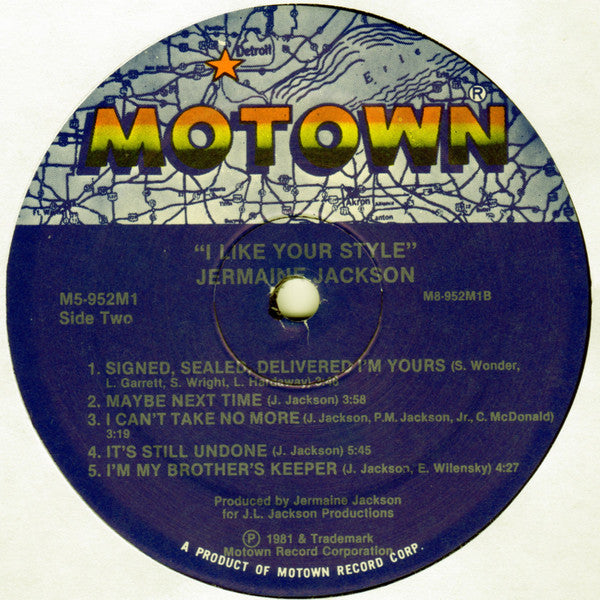 Jermaine Jackson : I Like Your Style (LP, Album, M/Print)