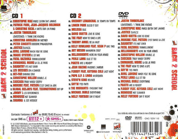 Various : NRJ Back 2 School (Edition Collector) (2xCD, Comp + DVD-V, Comp, PAL)