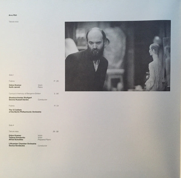 Arvo Pärt : Tabula Rasa (LP, Album, Gat)