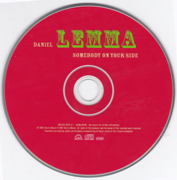 Daniel Lemma : Somebody On Your Side (CD, Album)