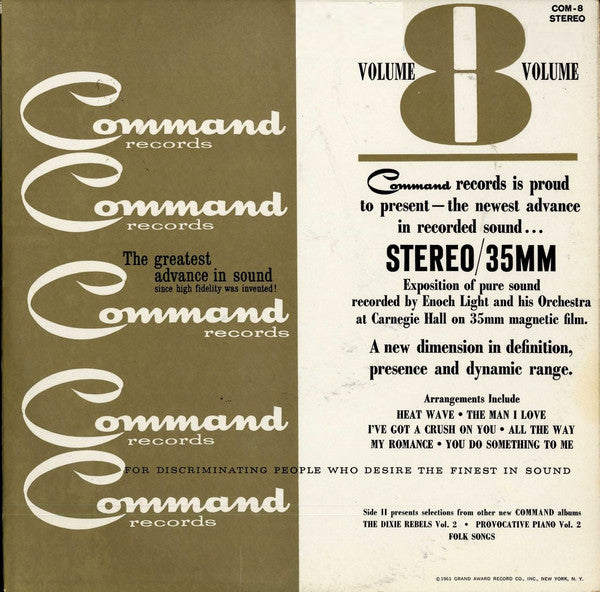 Various : Command Stereo Sampler, Volume 8 (LP, Album, Smplr)