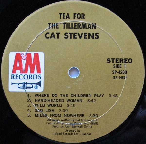 Cat Stevens : Tea For The Tillerman (LP, Album, Mon)