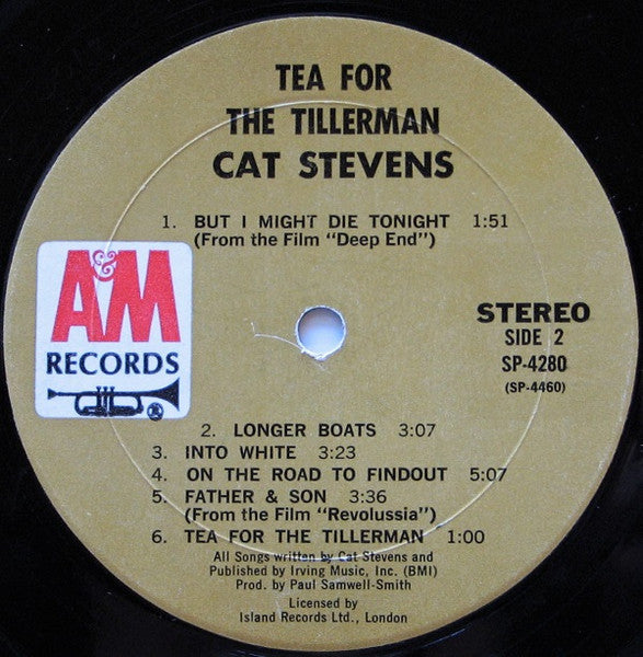 Cat Stevens : Tea For The Tillerman (LP, Album, Mon)