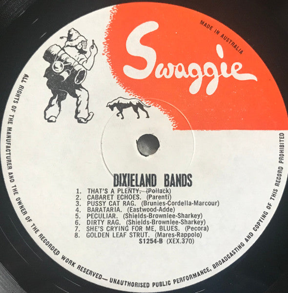 Various : Dixieland Bands Jazz Sounds Of The 20’s (LP, Comp, Mono)