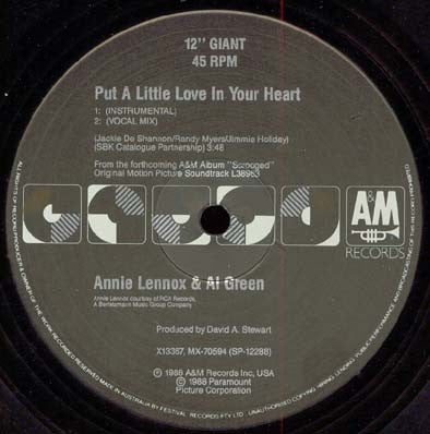 Annie Lennox / Al Green : Put A Little Love In Your Heart (12", Single, Ltd)