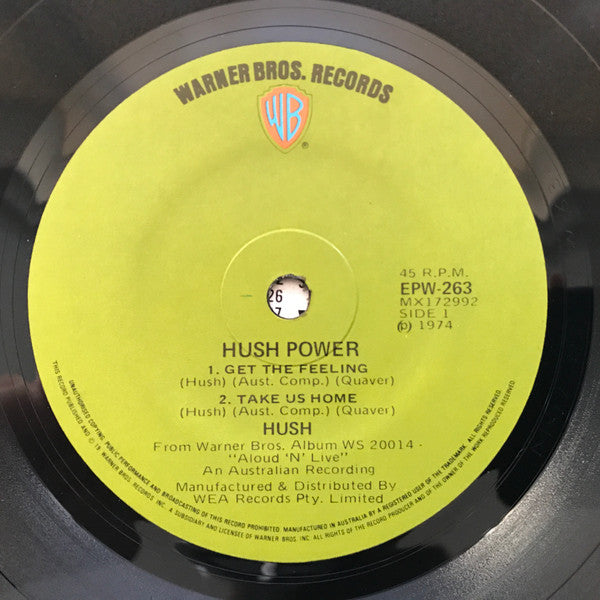 Hush (7) : Hush Power (7", EP)