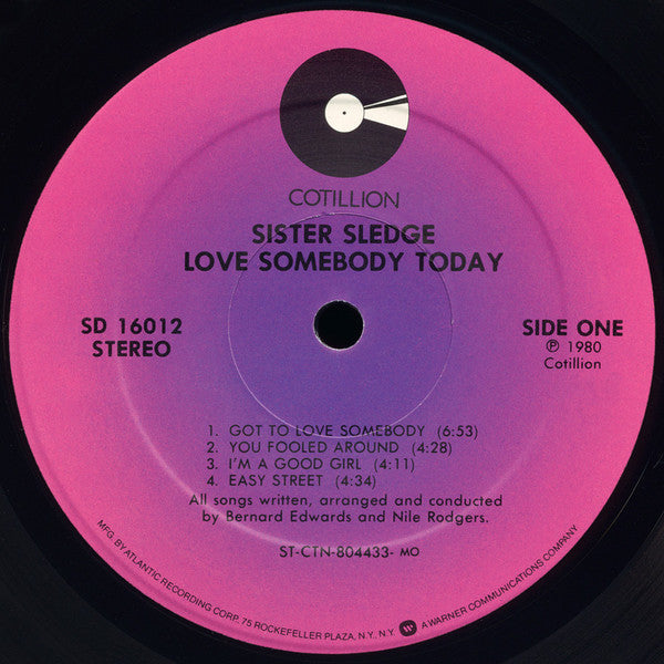 Sister Sledge : Love Somebody Today (LP, Album, MO)