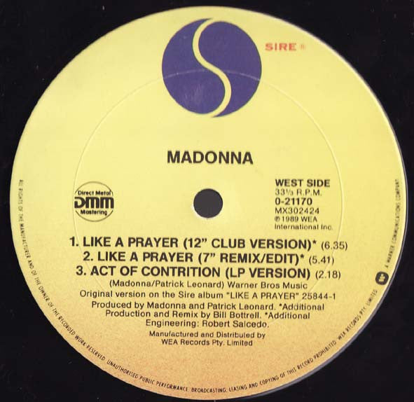 Madonna : Like A Prayer (12")