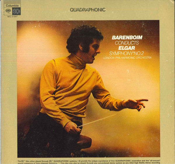 Daniel Barenboim Conducts Sir Edward Elgar - London Philharmonic Orchestra : Symphony No. 2 (LP, Album, Quad)