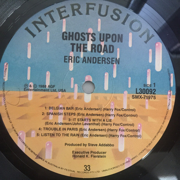 Eric Andersen (2) : Ghosts Upon The Road (LP, Album)