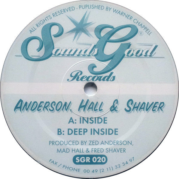 Anderson, Hall & Shaver : Inside (12")