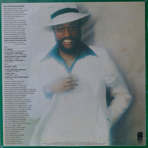 Billy Paul : Let 'Em In (LP, Album)