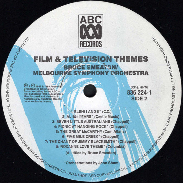 Bruce Smeaton : Film And Television Themes (LP, Comp)