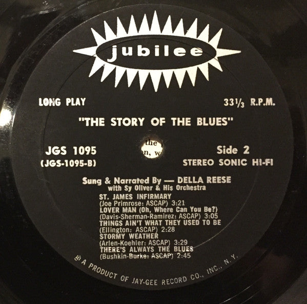 Della Reese : The Story Of The Blues (LP, Album, RE)