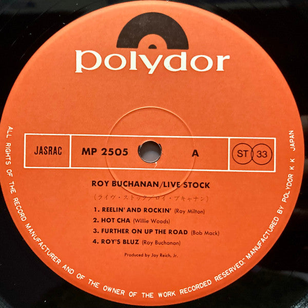 Roy Buchanan : Live Stock (LP, Album)