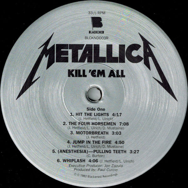 Metallica : Kill 'Em All (LP, Album, RE, RM)