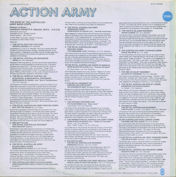 The Band Of The Australian Army Band Corps : Action Army (LP, Album, Club)