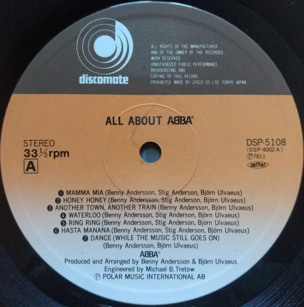 ABBA : All About ABBA (LP, Comp, RE)